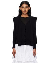 OPEN YY - Sleeve Layered Cardigan - Lyst