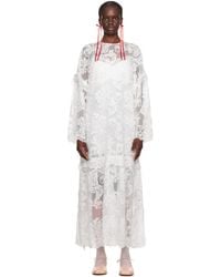 Simone Rocha - White Oversized Maxi Dress - Lyst