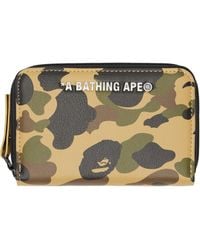 A Bathing Ape - Khaki 1St Camo Wallet - Lyst