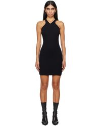 Courreges - Robe Courte Noire 90's À Bretelles Entrecroisées - Lyst