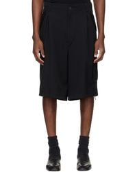 Yohji Yamamoto - Side Pocket Cargo Shorts - Lyst