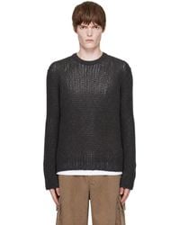 Our Legacy - Taupe Popover Roundneck Sweater - Lyst