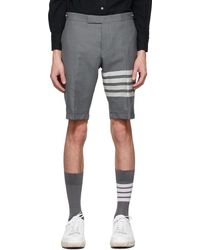 Thom Browne - Thom E Grey 4-bar Shorts - Lyst