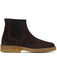 A.P.C. - . Brown Theodore Chelsea Boots - Lyst