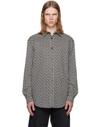Balmain - Monogram Loose Shirt - Lyst