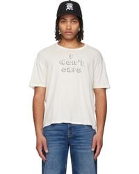 R13 - 'I Don'T Care' Relaxed T-Shirt - Lyst