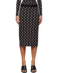 Marine Serre - Moon Printed Jersey Midi Skirt - Lyst