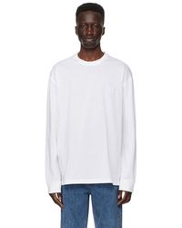 WOOYOUNGMI - White Printed Long Sleeve T-shirt - Lyst