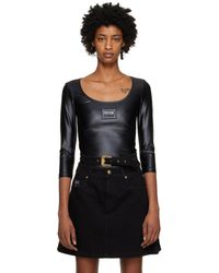 Versace - Black Patch Bodysuit - Lyst