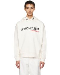 3 MONCLER GRENOBLE - Off-white Bonded Hoodie - Lyst