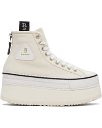 R13 - Off- Courtney Platform High Top Sneakers - Lyst