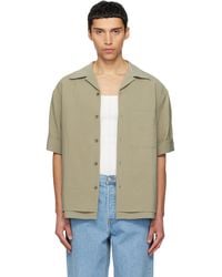 LE17SEPTEMBRE - Double-Layered Open Collar Shirt - Lyst