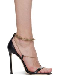 Jimmy Choo 'oriana' Heeled Sandals in Blue | Lyst