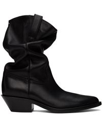 Maison Margiela - Black Tabi Western Boots - Lyst