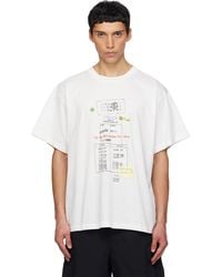 MM6 by Maison Margiela - Off- Library Stamp T-Shirt - Lyst