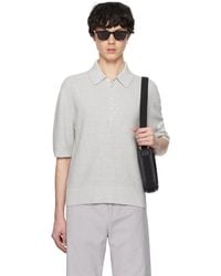 Thom Browne - Linen Cotton 4-Bar Relaxed Fit Polo - Lyst