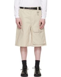 Reese Cooper - Cotton Herringbone Patch Pocket Shorts - Lyst