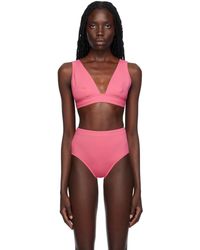 Eres - Pink Chrome Bikini Top - Lyst