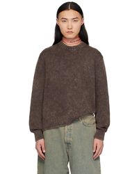 Acne Studios - Brown Embroidered Sweater - Lyst