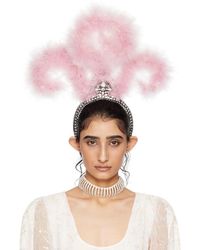 Anna Sui - Ssense Exclusive & Feathered Headband - Lyst