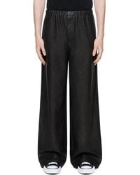 Maison Mihara Yasuhiro - Coated Wide-Leg Faux Leather Trousers - Lyst