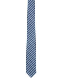 Zegna - Blue Jacquard Tie - Lyst