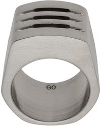 Rick Owens - Silver Grill Thumb Ring - Lyst