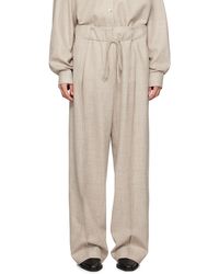 LE17SEPTEMBRE - ベージュ ドローストリング トラウザーズ - Lyst