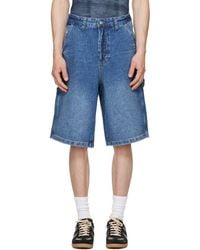 DIESEL - Utility-Style Denim Shorts - Lyst
