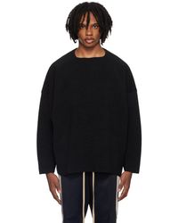 メンズ Fear Of God メリノ フルジップ セーター ブラック | Lyst