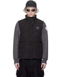 Canada Goose - Veste garson noire rembourrée en duvet - label - Lyst