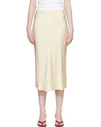 Anine Bing - Bar Silk Midi Skirt - Lyst