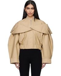 Ganni - Cotton Bomber Jacket - Lyst