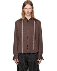 AV VATTEV - Detachable Collar Scarf Shirt - Lyst
