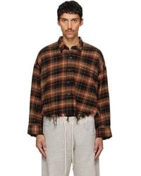R13 - Drop Neck Cropped Shirt - Lyst