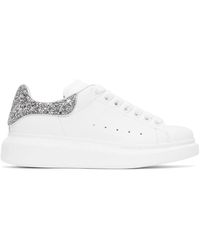 alexander mcqueen shoes silver glitter