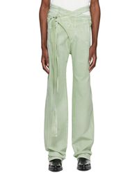 OTTOLINGER - Ssense Exclusive Green Jeans - Lyst