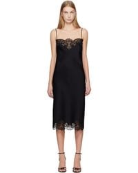 Stella McCartney - Sleeveless Lace Satin Midi Dress - Lyst