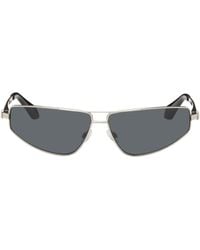 Palm Angels - Silver & Gray Clavey Sunglasses - Lyst