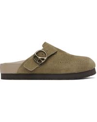 Needles - Taupe Suede Clogs - Lyst