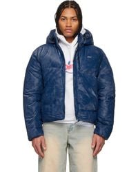 Dime - Blouson Matelassé Wavy Bleu - Lyst