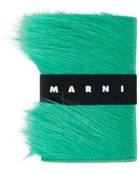 Marni - Green Tri-fold Wallet - Lyst