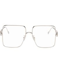 Loewe - Oversize Square Retro Titanium Glasses - Lyst