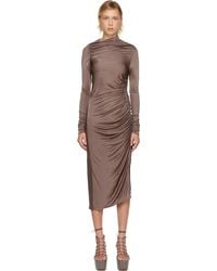 Rick Owens - パープル Concordians Svita 長袖ミディアムワンピース - Lyst