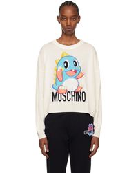 Moschino - Off-white Puzzle Bobble Sweatshirt - Lyst