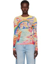 CASABLANCA - マルチカラー プリント メッシュ Tシャツ - Lyst