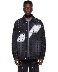 we11done - Logo Denim Jacket - Lyst