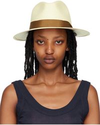 Rag & Bone - Beige Straw Panama Hat - Lyst