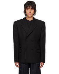 Louis-Gabriel Nouchi - Double-Breasted Viscose Blazer - Lyst