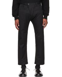 Jan Jan Van Essche Cotton Trousers in Black for Men Slacks and Chinos Casual trousers and trousers Mens Clothing Trousers 